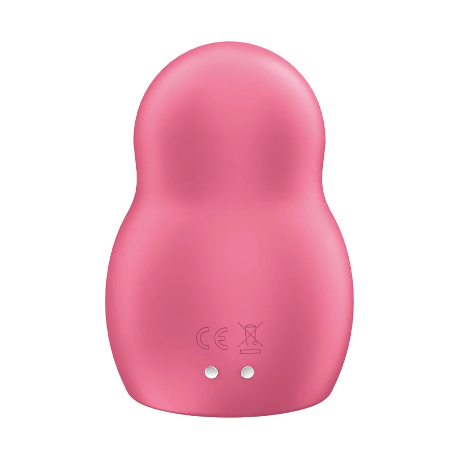 SATISFYER - STIMULATEUR ET VIBRATEUR DOUBLE AIR PULSE PRO TO GO 1 BLEU
